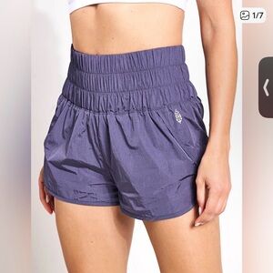 FP Movement Dusty Navy Athletic Running Shorts